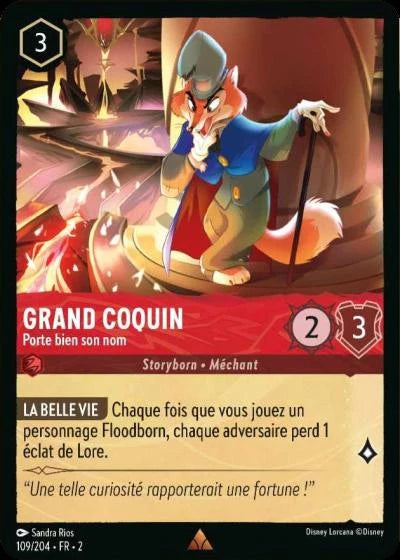 Carte Lorcana 109/204 Grand Coquin Foil | LorenZone