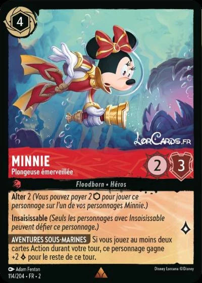 Carte Lorcana 114/204 Minnie Foil | LorenZone