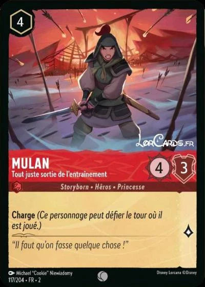 Carte Lorcana 117/204 Mulan Foil | LorenZone