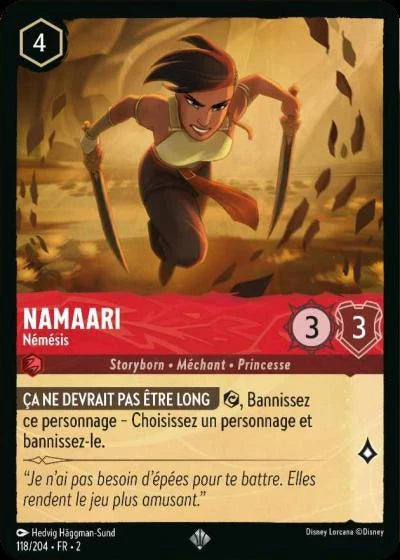 Carte Lorcana 118/204 Namaari Foil | LorenZone