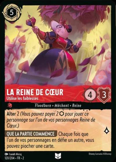 Carte Lorcana 120/204 La Reine de Cœur Foil | LorenZone