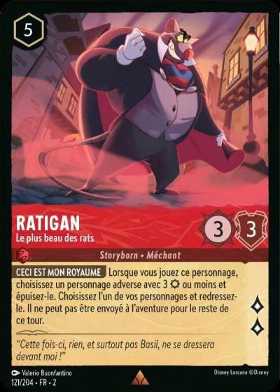 Carte Lorcana 121/204 Ratigan Foil | LorenZone
