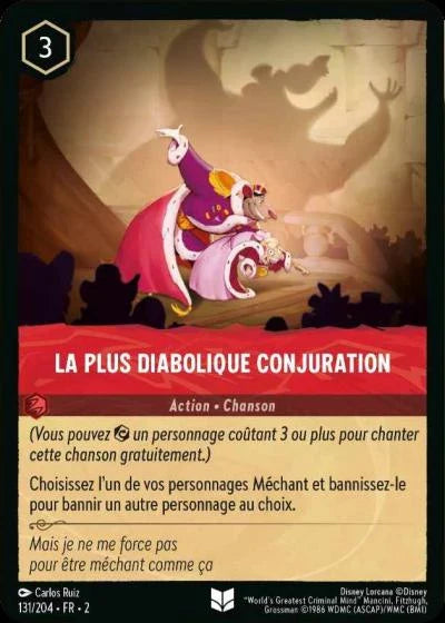 Carte Lorcana 131/204 La plus diabolique conjuration Foil | LorenZone