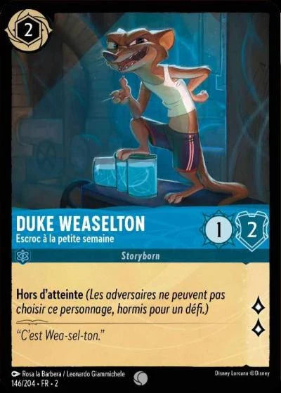 Carte Lorcana 146/204 Duke Weaselton Foil | LorenZone