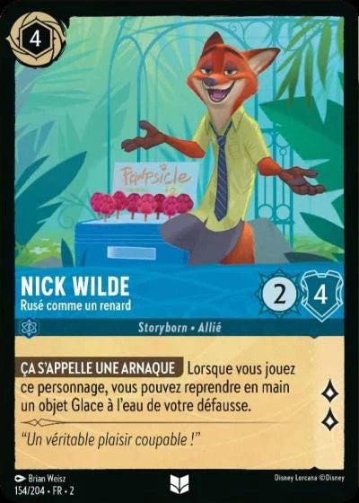 Carte Lorcana 154/204 Nick Wilde Foil | LorenZone