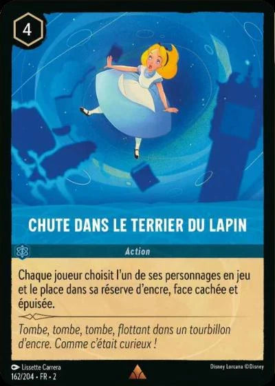 Carte Lorcana 162/204 Chute dans le terrier du lapin Foil | LorenZone