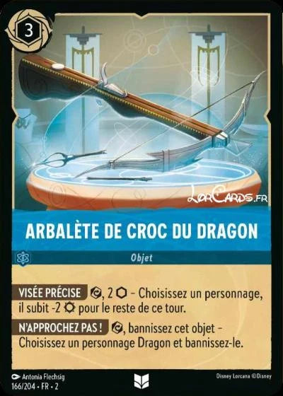 Carte Lorcana 166/204 Arbalète de Croc du Dragon Foil | LorenZone