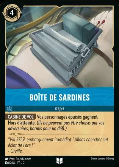 Carte Lorcana 170/204 Boîte de sardines Foil | LorenZone