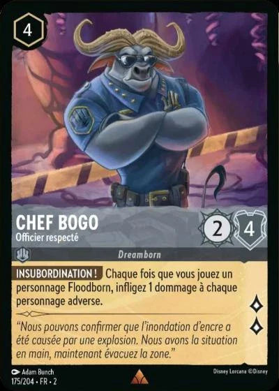 Carte Lorcana 175/204 Chef Bogo Foil | LorenZone