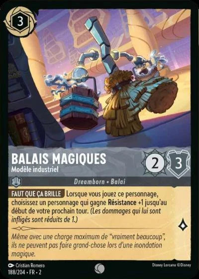 Carte Lorcana 188/204 Balais magiques Foil | LorenZone