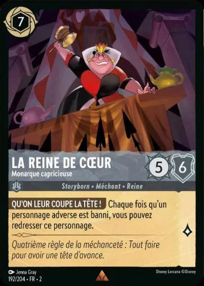 Carte Lorcana 192/204 La Reine de Cœur Foil | LorenZone