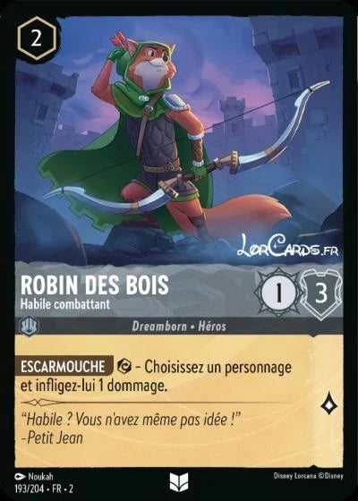 Carte Lorcana 193/204 Robin des Bois Foil | LorenZone