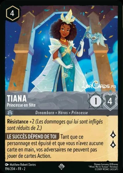 Carte Lorcana 196/204 Tiana Foil | LorenZone