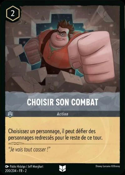 Carte Lorcana 200/204 Choisir son combat Foil | LorenZone