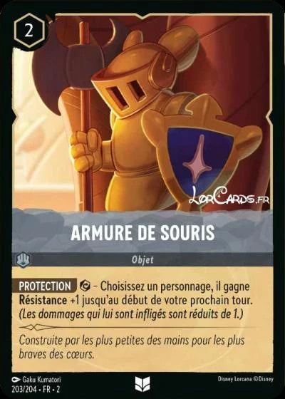 Carte Lorcana 203/204 Armure de souris Foil | LorenZone