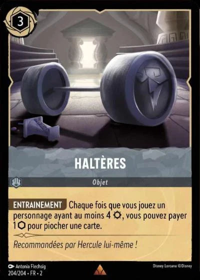 Carte Lorcana 204/204 Haltères Foil | LorenZone