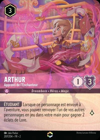 Carte Lorcana 207/204 Arthur Enchantée | LorenZone