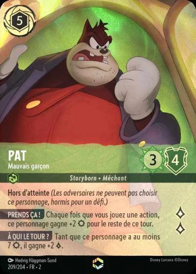 Carte Lorcana 209/204 Pat Enchantée | LorenZone