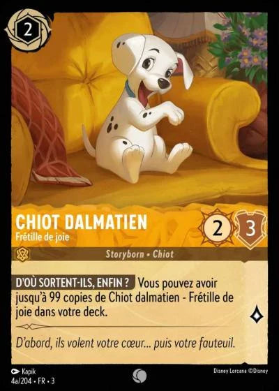 Carte Lorcana 004a/204 Chiot dalmatien Foil | LorenZone