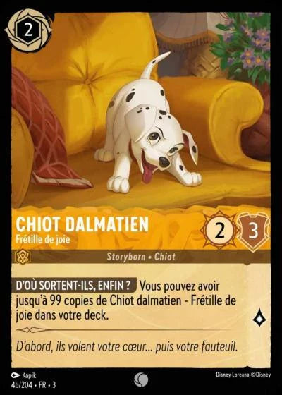 Carte Lorcana 004b/204 Chiot dalmatien Foil | LorenZone