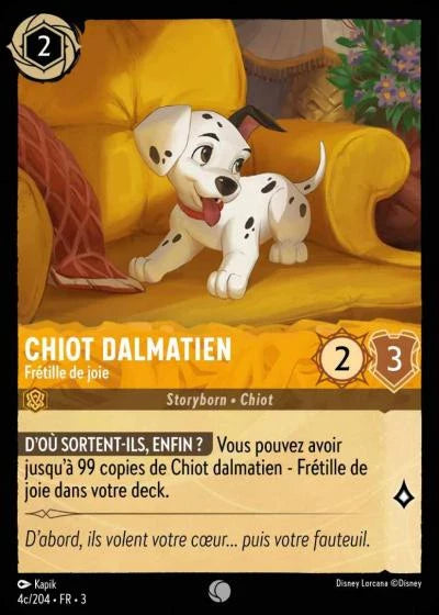 Carte Lorcana 004c/204 Chiot dalmatien Foil | LorenZone