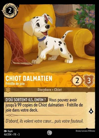 Carte Lorcana 004d/204 Chiot dalmatien Foil | LorenZone