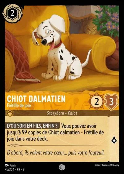 Carte Lorcana 004e/204 Chiot dalmatien Foil | LorenZone
