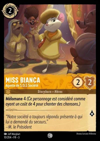 Carte Lorcana 010/204 Miss Bianca Foil | LorenZone
