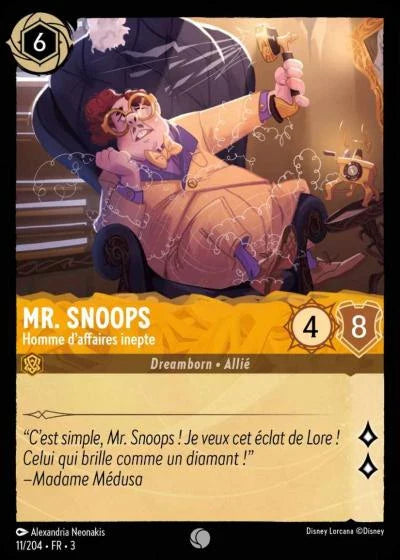 Carte Lorcana 011/204 Mr. Snoops Foil | LorenZone