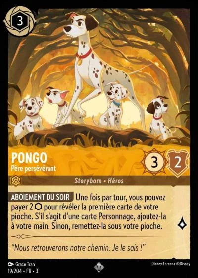 Carte Lorcana 019/204 Pongo Foil | LorenZone