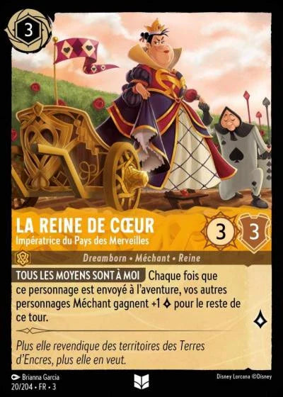 Carte Lorcana 020/204 La Reine de Cœur Foil | LorenZone