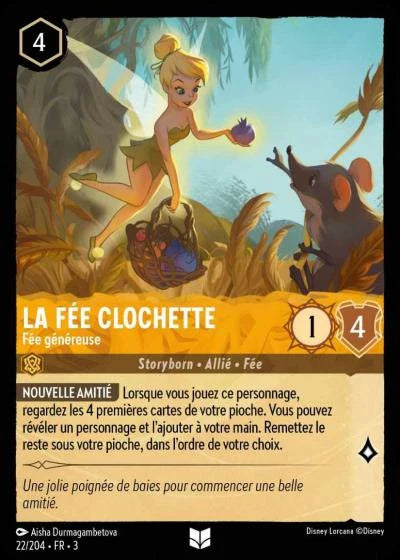 Carte Lorcana 022/204 La Fée Clochette Foil | LorenZone