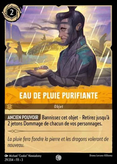 Carte Lorcana 029/204 Eau de pluie purifiante Foil | LorenZone