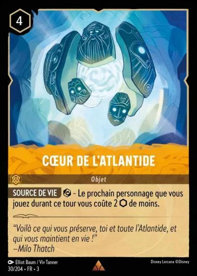 Carte Lorcana 030/204 Cœur de l'Atlantide Foil | LorenZone