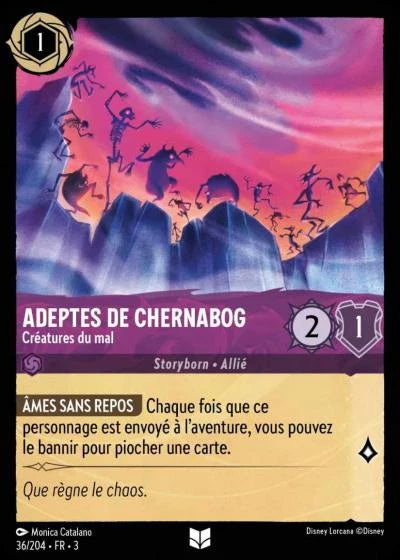 Carte Lorcana 036/204 Adeptes de Chernabog Foil | LorenZone