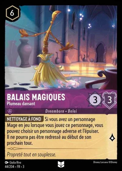 Carte Lorcana 044/204 Balais magiques Foil | LorenZone