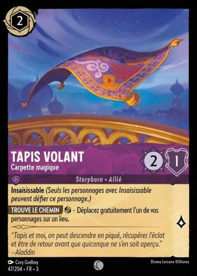 Carte Lorcana 047/204 Tapis volant Foil | LorenZone