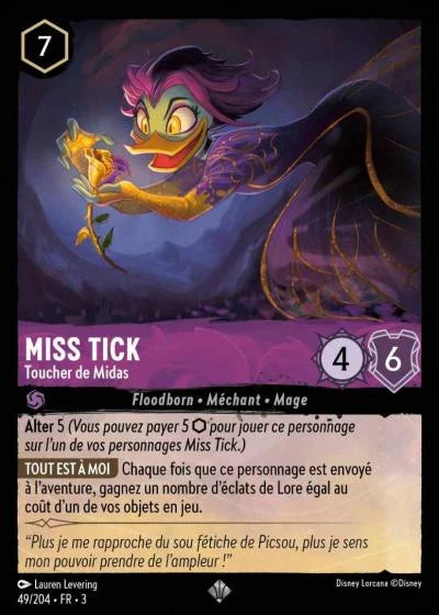 Carte Lorcana 049/204 Miss Tick Foil | LorenZone