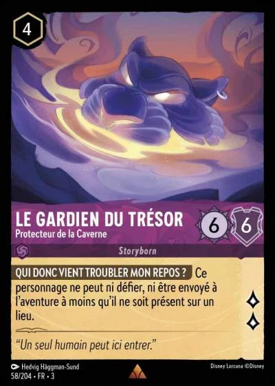 Carte Lorcana 058/204 Le Gardien du Trésor Foil | LorenZone