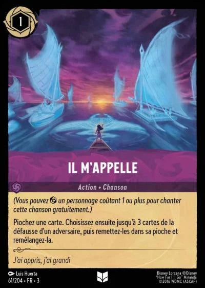 Carte Lorcana 061/204 Il m'appelle Foil | LorenZone