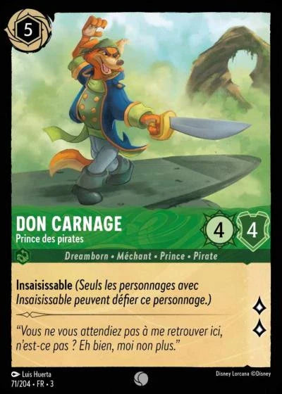 Carte Lorcana 071/204 Don Carnage Foil | LorenZone