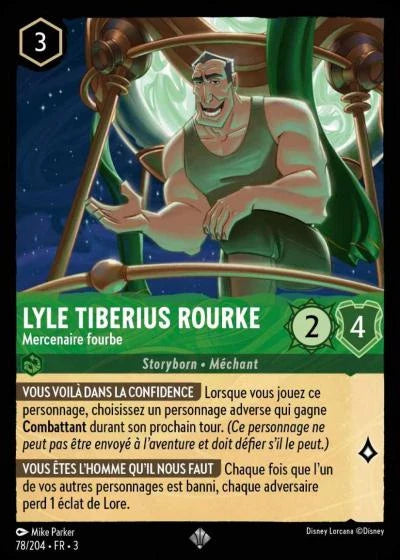 Carte Lorcana 078/204 Lyle Tiberius Rourke Foil | LorenZone