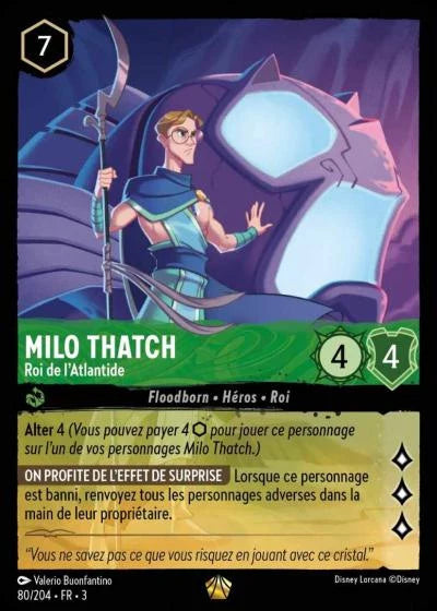 Carte Lorcana 080/204 Milo Thatch Foil | LorenZone