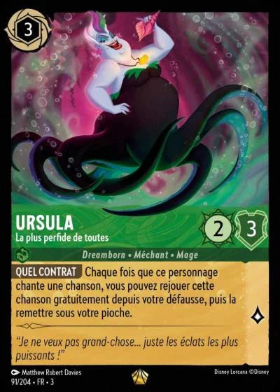 Carte Lorcana 091/204 Ursula Foil | LorenZone