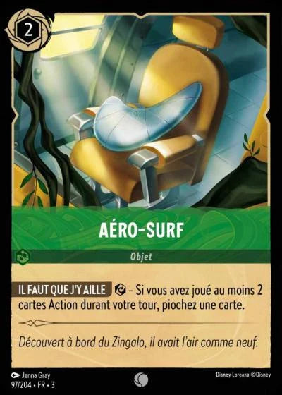 Carte Lorcana 097/204 Aéro-surf Foil | LorenZone