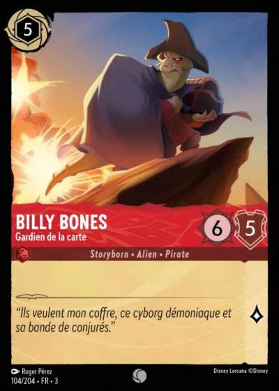 Carte Lorcana 104/204 Billy Bones Foil | LorenZone