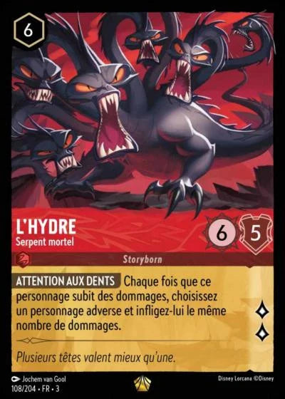 Carte Lorcana 108/204 L'Hydre Foil | LorenZone