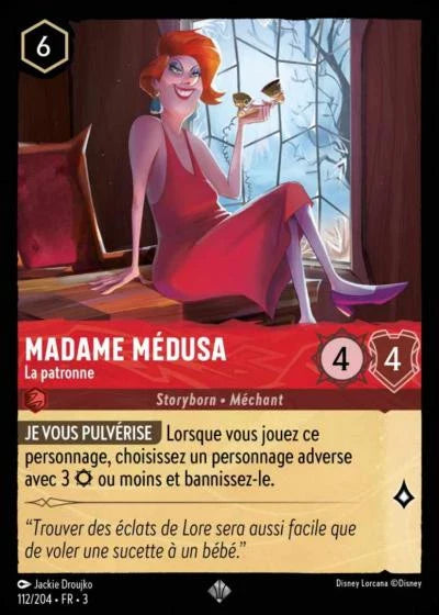 Carte Lorcana 112/204 Madame Médusa Foil | LorenZone