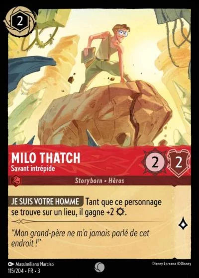 Carte Lorcana 115/204 Milo Thatch Foil | LorenZone