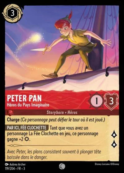 Carte Lorcana 119/204 Peter Pan Foil | LorenZone